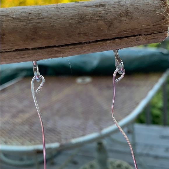 Beach sea glass seashells suncatcher wind chime #3 aqua amber pink blue clear - Picture 10 of 16